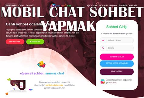 mobil chat sohbet siteleri